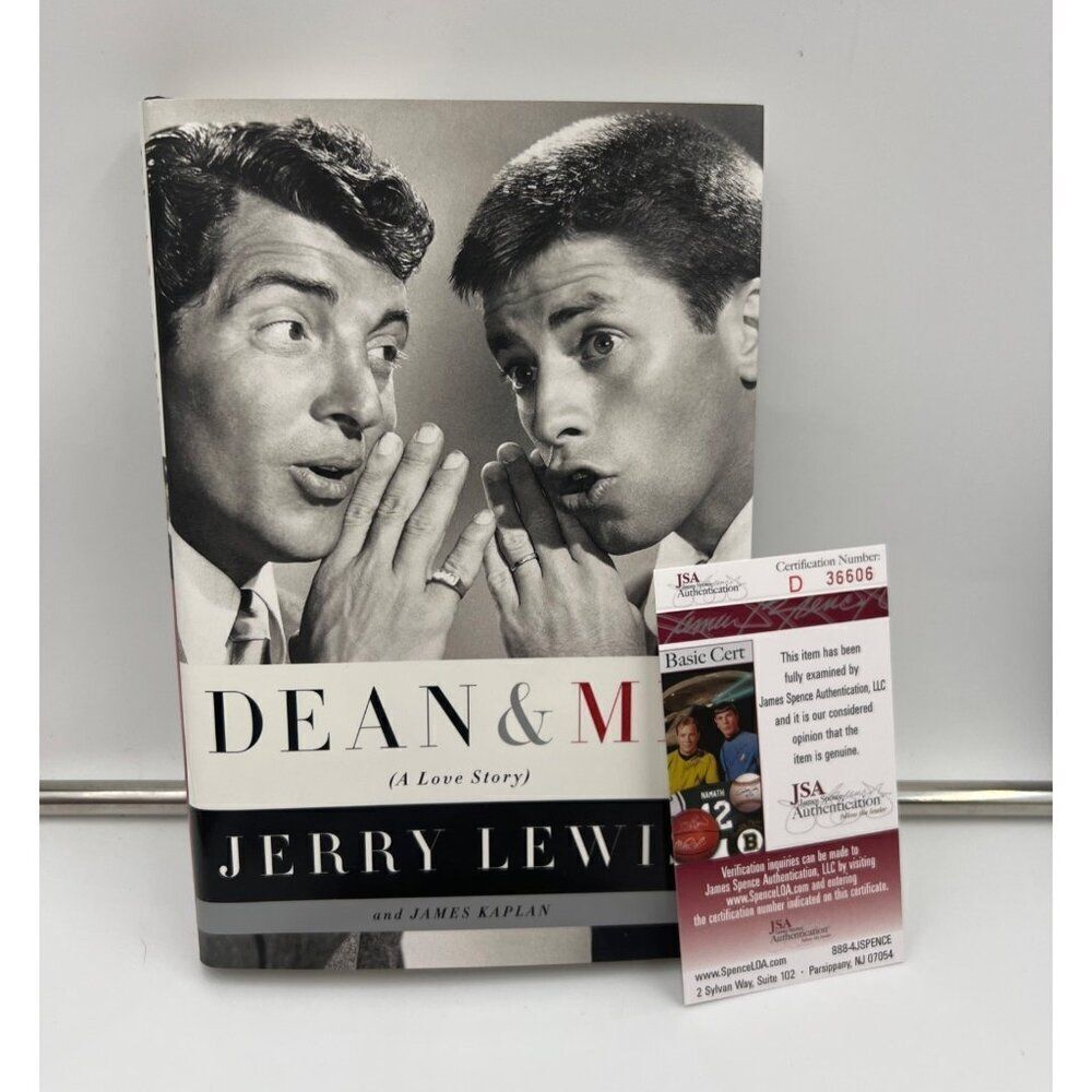Signed Jerry Lewis "Dean & Me" Book With JSA Authentication 1st HBDJ